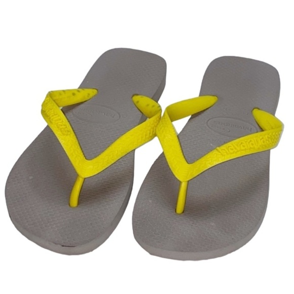 havianas Shoes - Havianas | Gray/Yellow Flip Flops 35/36